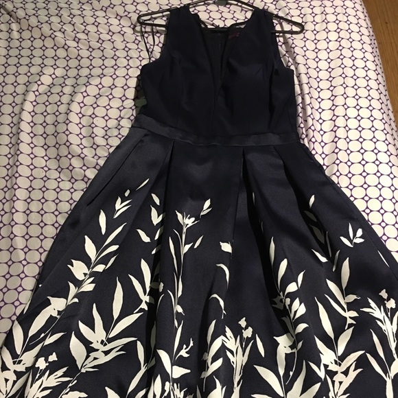 Morgan & Co. Dresses & Skirts - Navy and White Floral Dress